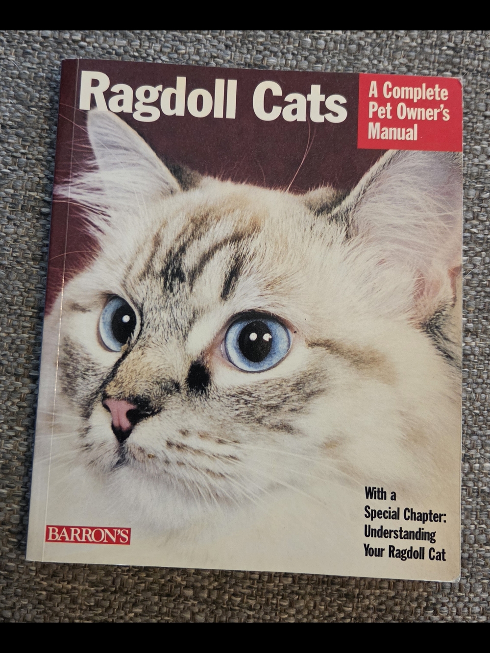 Ragdoll Cats Book - Cream and Brown Cover